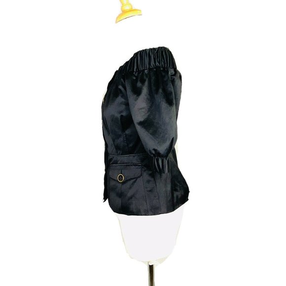 2b Bebe Womens Off the Shoulder Short Sleeve Blaze - Picture 5 of 7